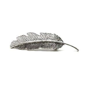 Feather Barrette Metal